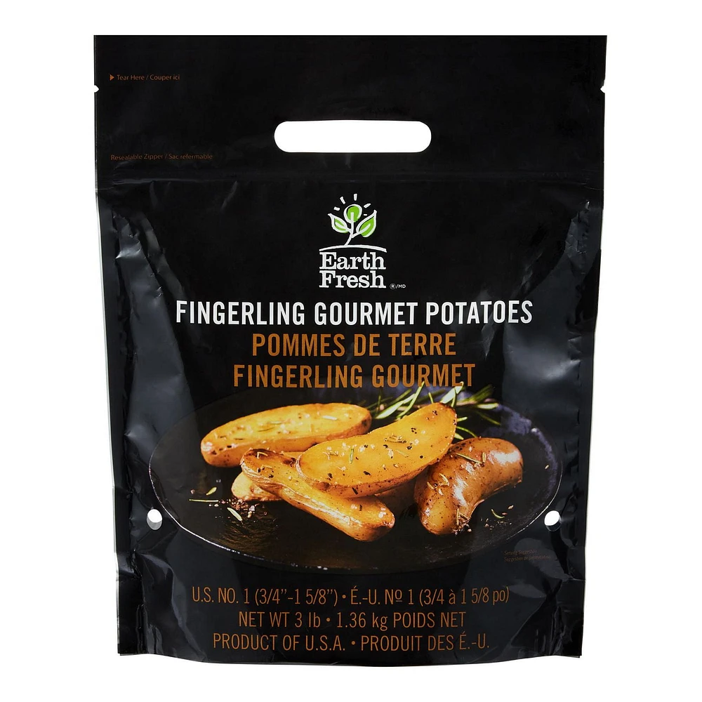 Earth Fresh Fingerling Gourmet Potatoes, 1.36 kg / 3 lb