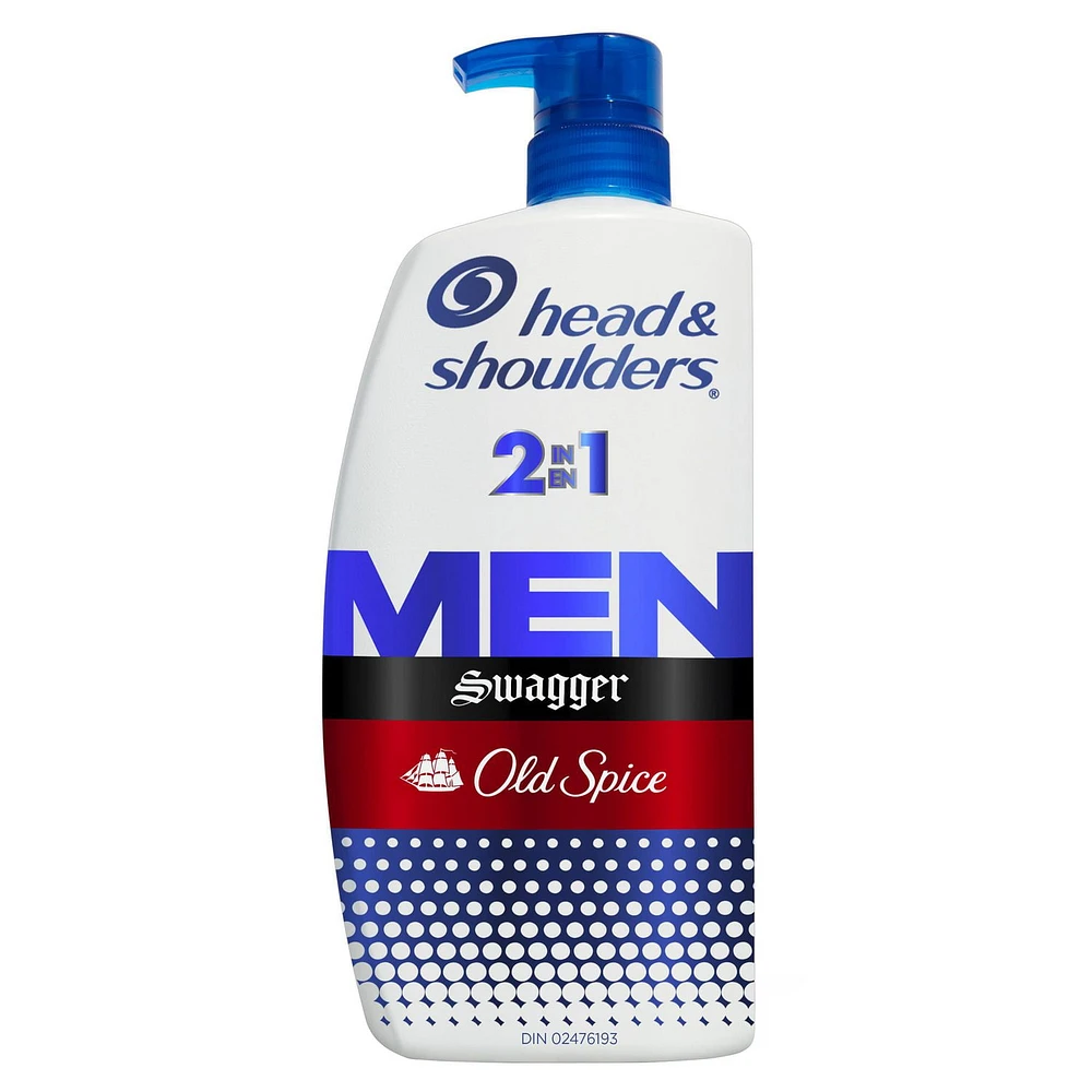 Head & Shoulders Old Spice Swagger Anti-Dandruff 2-in-1 Shampoo + Conditioner, 835ML