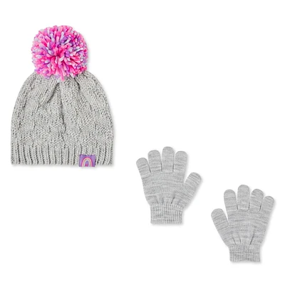 George Toddler Girls' Toque and Gloves 2-Piece Set