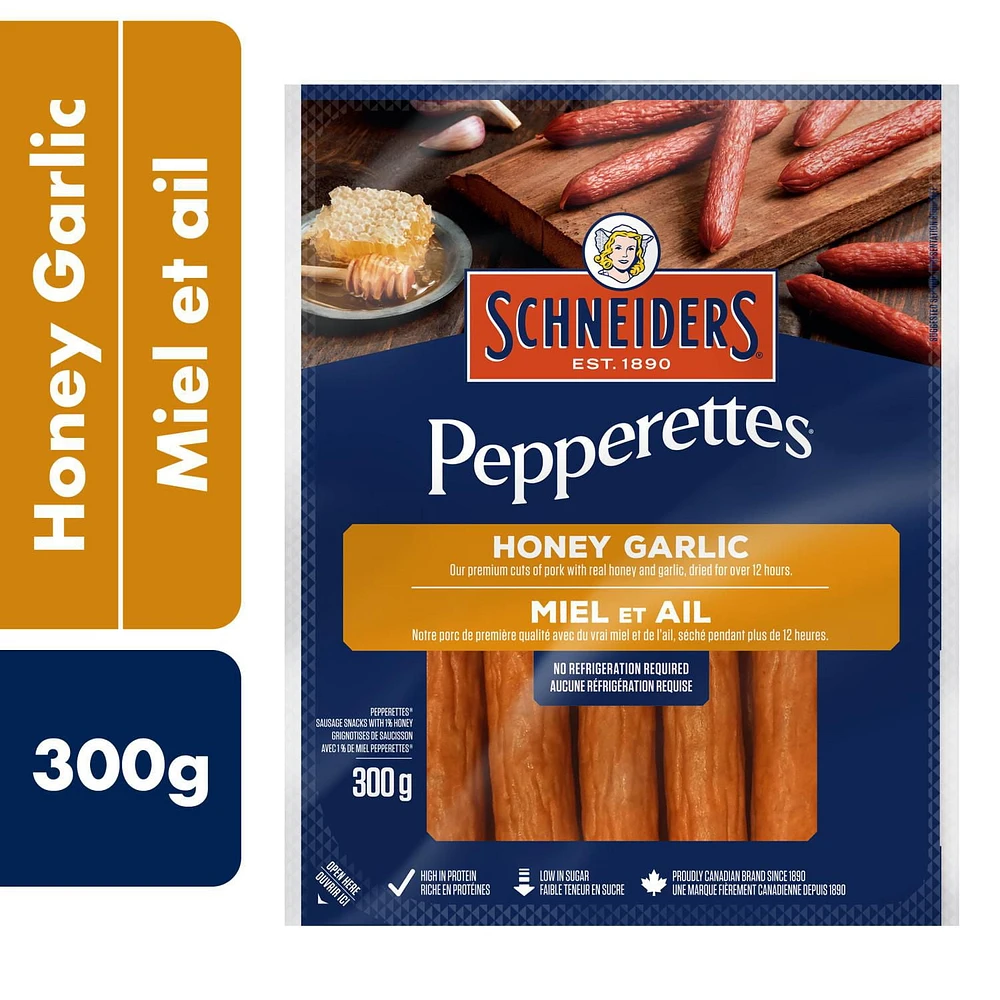 Schneiders Pepperettes Sausage Sticks Honey Garlic