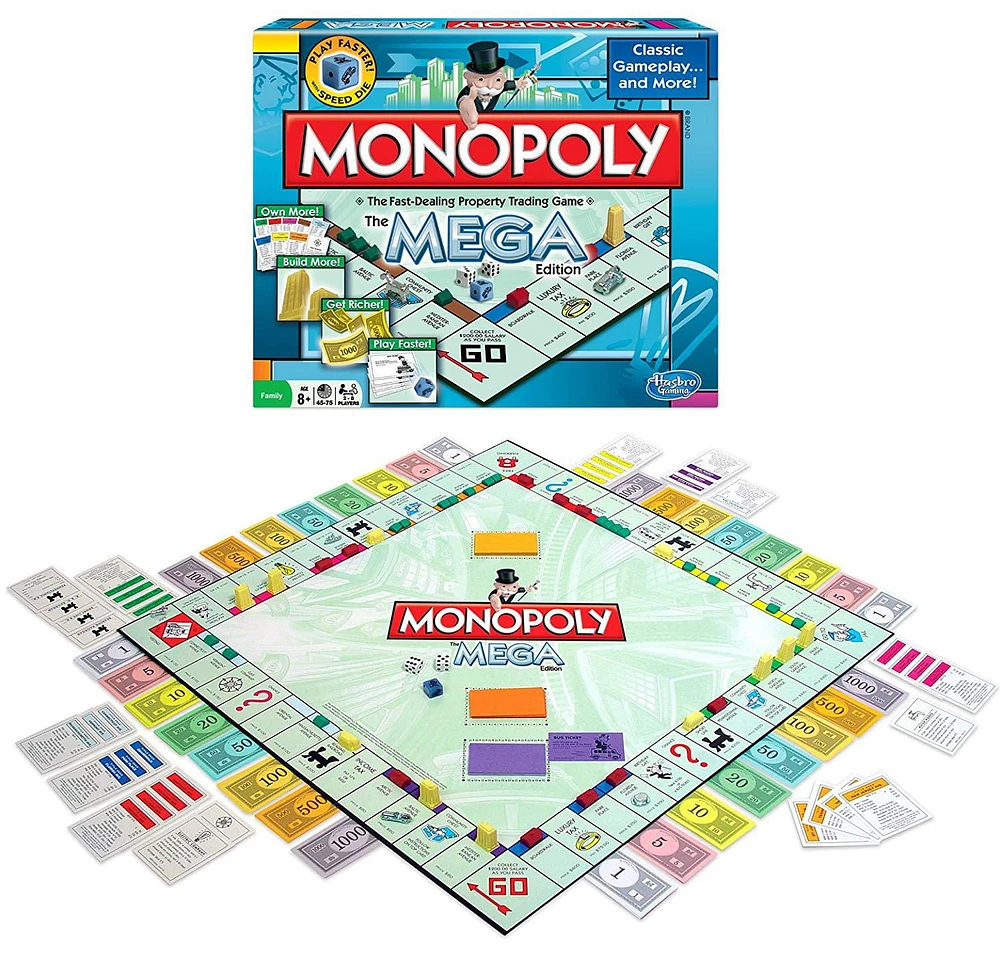 Winning Moves Games Monopoly Game The Mega Edition (english Only)