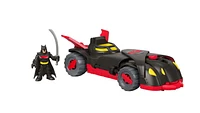 Imaginext DC Super Friends Ninja Armor Batmobile Batman Toy Car with Figure & 3 Accessories