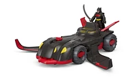 Imaginext DC Super Friends Ninja Armor Batmobile Batman Toy Car with Figure & 3 Accessories