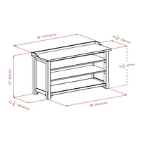 Dayton Storage Hall Bench