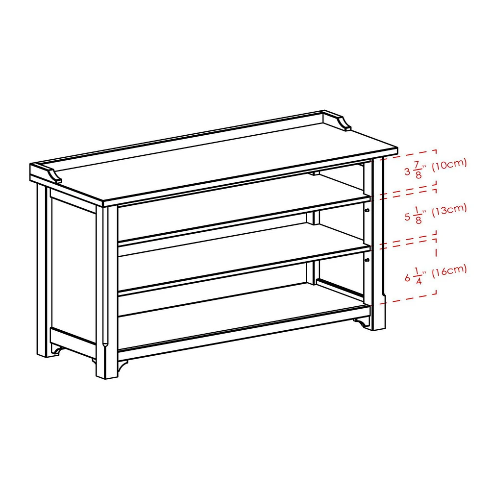 Dayton Storage Hall Bench