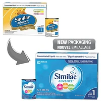 Similac Advance Étape 1 Préparation en liquide concentré, 12 x 385 mL 12 x 385 ml