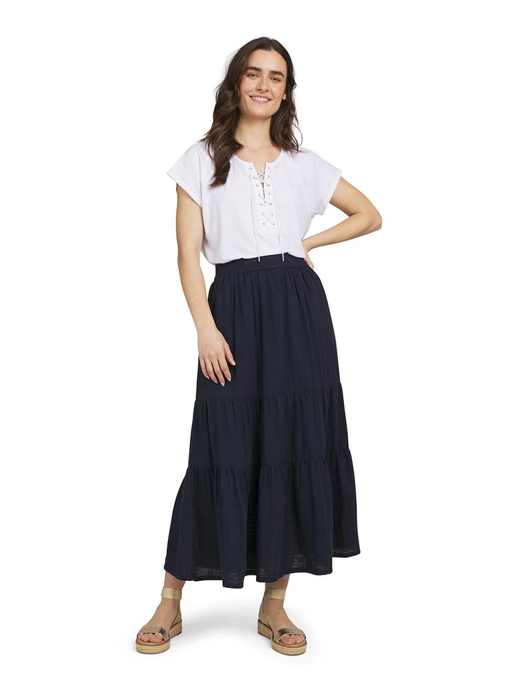 CHAPS MIDI SKIRT