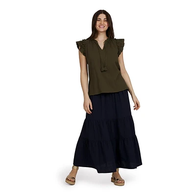 CHAPS FLUTTER TOP