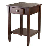 Winsome Richmond End Table Tapered Leg in Walnut finish - 94118