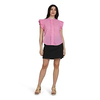 CHAPS  RUFFLE SHIRT