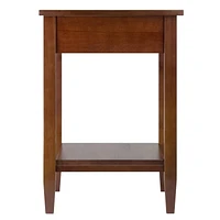 Winsome Richmond End Table Tapered Leg in Walnut finish - 94118