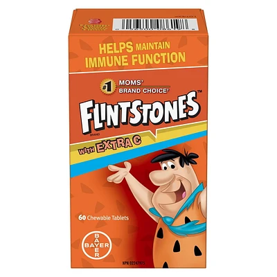 Flintstones with Extra C Multivitamins Chewable Tablets, 60 Chewable Tablets