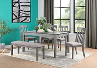 Topline Home Furnishing Side Chairs Grey 