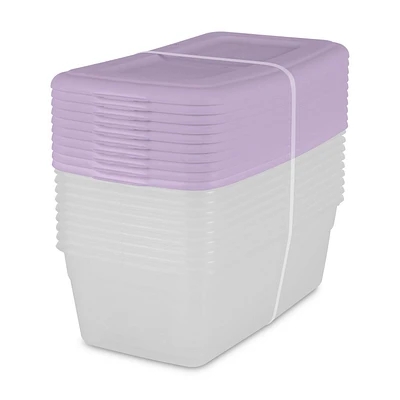 Sterilite Set Of (10) 5.7L Boxes Purple