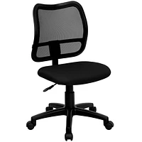 Mid-Back Black Mesh Swivel Task Office Chair