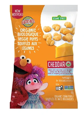 Earth's Best Organic Garden Veggie Cheddar Puffs, 44g