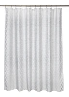 MODA AT HOME EVEREST GREY SHOWER CURTAIN