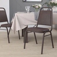 HERCULES Series Trapezoidal Back Stacking Banquet Chair in Vinyl