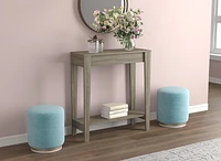 Safdie & Co. Console Table 31L Dark Taupe 1 Shelf