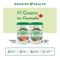 Genuine Health Greens+ Original Superfood Greens Powder Tropical Fruit flavour, 25 servings, 228g