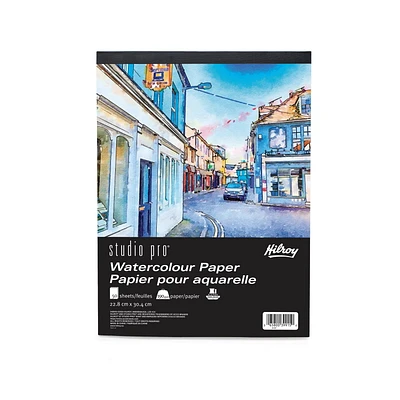 Papier pour aquarelle Studio Pro® Hilroy®, 9 po x 12 po, 100 pages