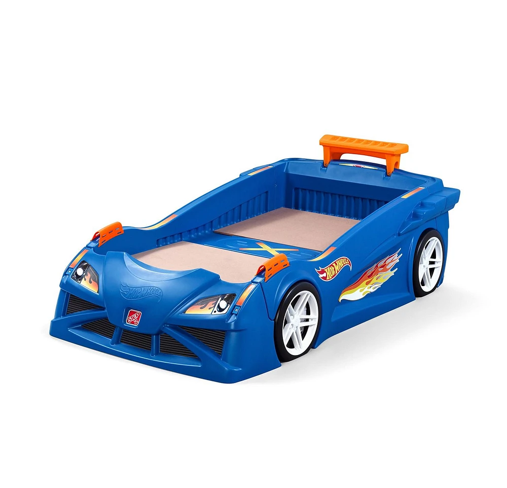 Lit d'auto de course Hot WheelsMC lit berceau à lit simple par Step2