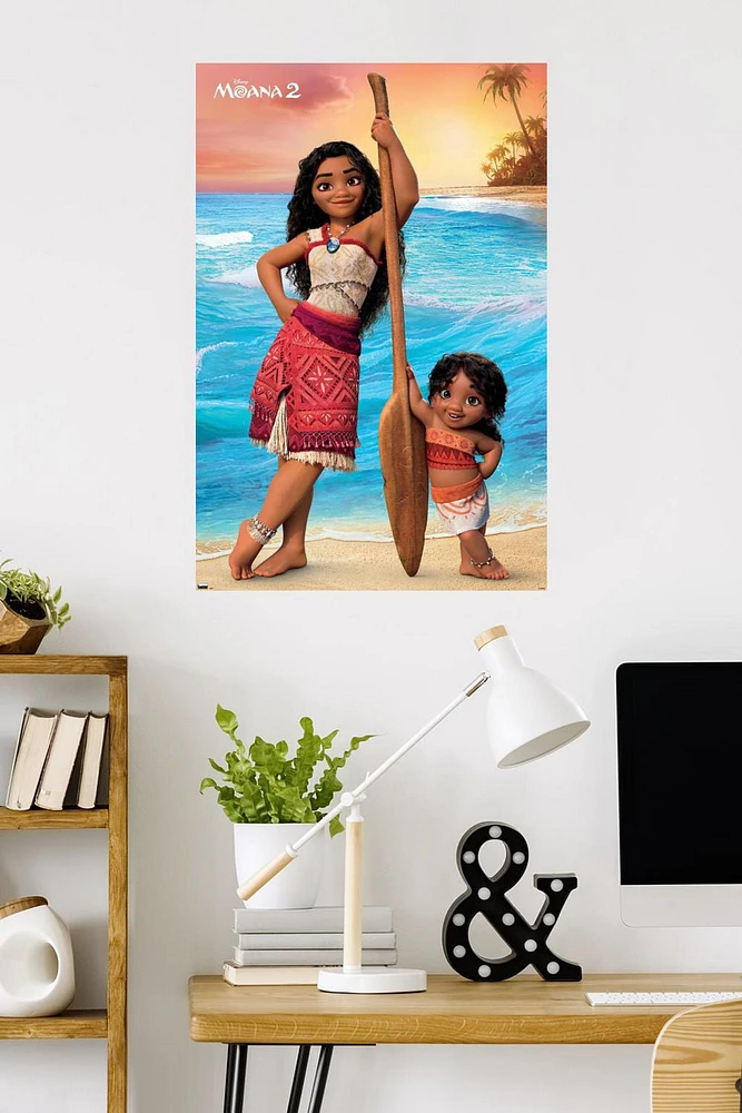 Disney Moana 2 - Moana and Simea Wall Poster, 22.375" x 34"