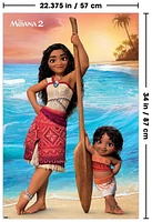 Disney Moana 2 - Moana and Simea Wall Poster, 22.375" x 34"