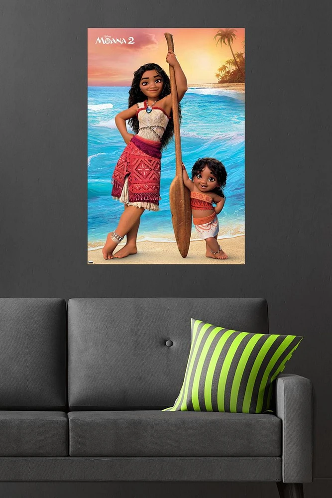 Disney Moana 2 - Moana and Simea Wall Poster, 22.375" x 34"