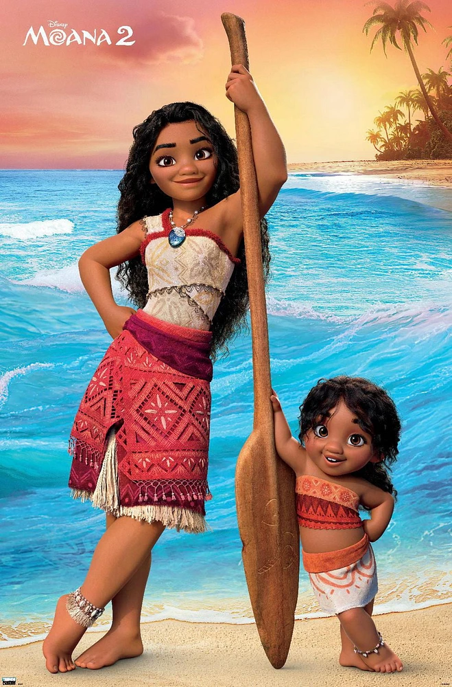 Disney Moana 2 - Moana and Simea Wall Poster, 22.375" x 34"