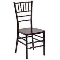 HERCULES PREMIUM Series Mahogany Resin Stacking Chiavari Chair