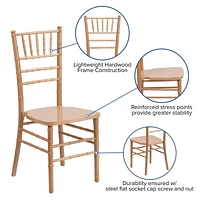 HERCULES Series Black Wood Chiavari Chair