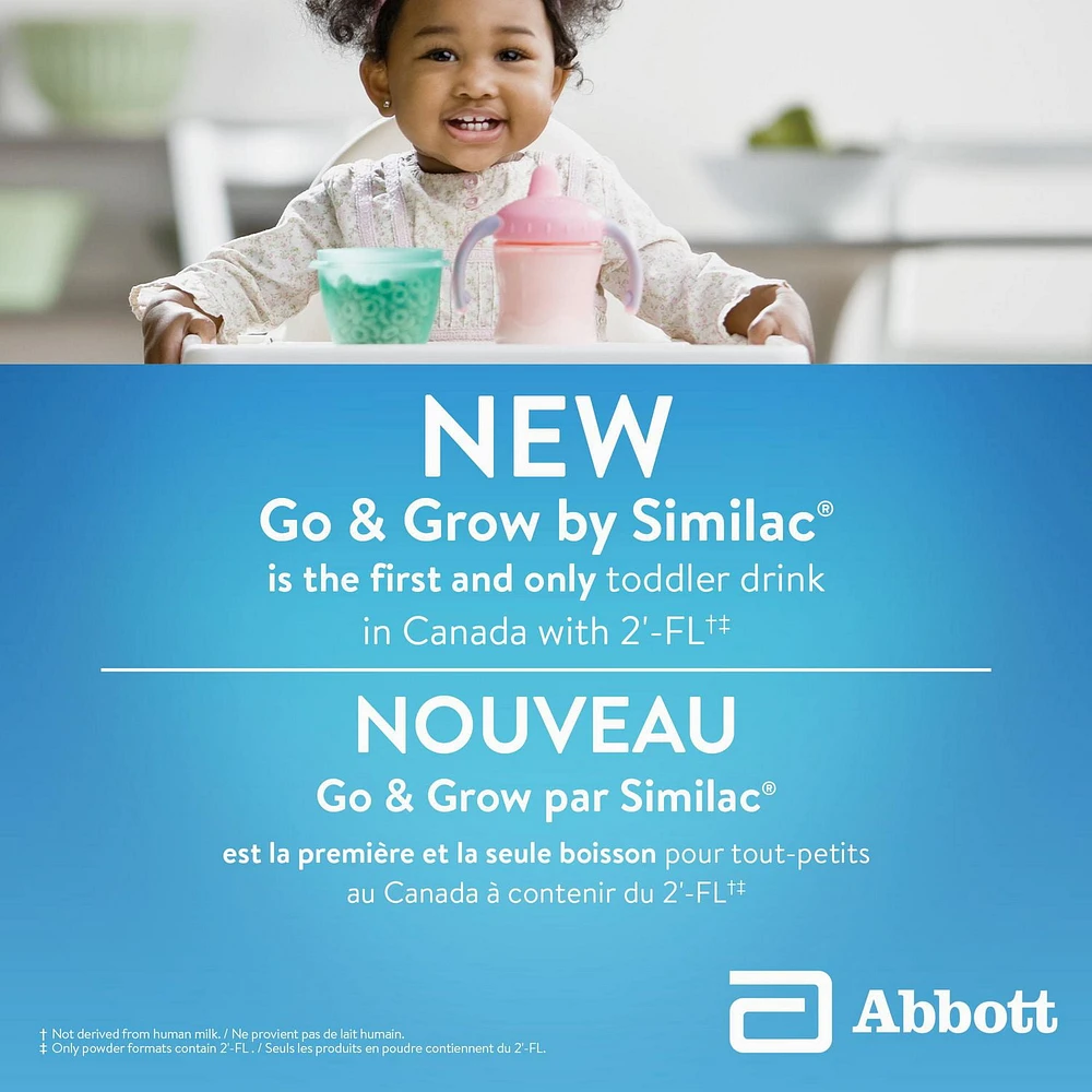 Similac Go & Grow Step 3 Toddler Drink with 2'-FL. Immune Support Innovation: 2'-FL, Powder, 12-36 Months, Vanilla Flavour, 850 grams, 1x850 g