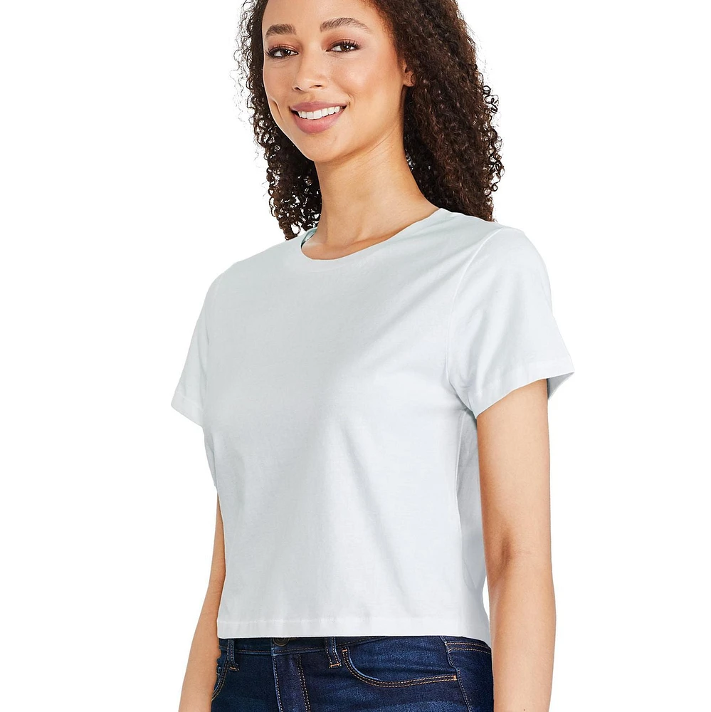 T-shirt raccourci George pour femmes Tailles TP–TTG