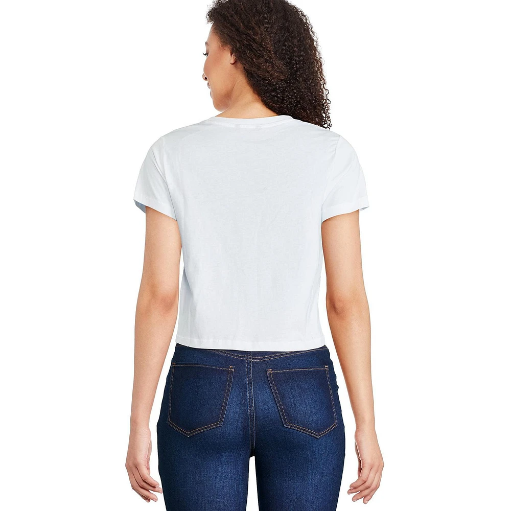T-shirt raccourci George pour femmes Tailles TP–TTG