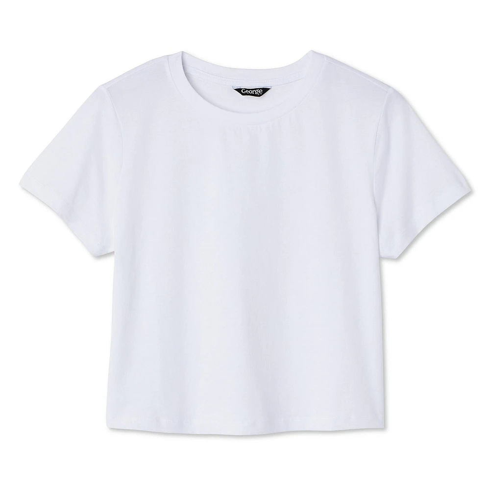 T-shirt raccourci George pour femmes Tailles TP–TTG