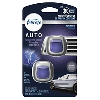 Febreze AUTO Air Freshener Vent Clip Midnight Storm Scent, Car Vent Clip