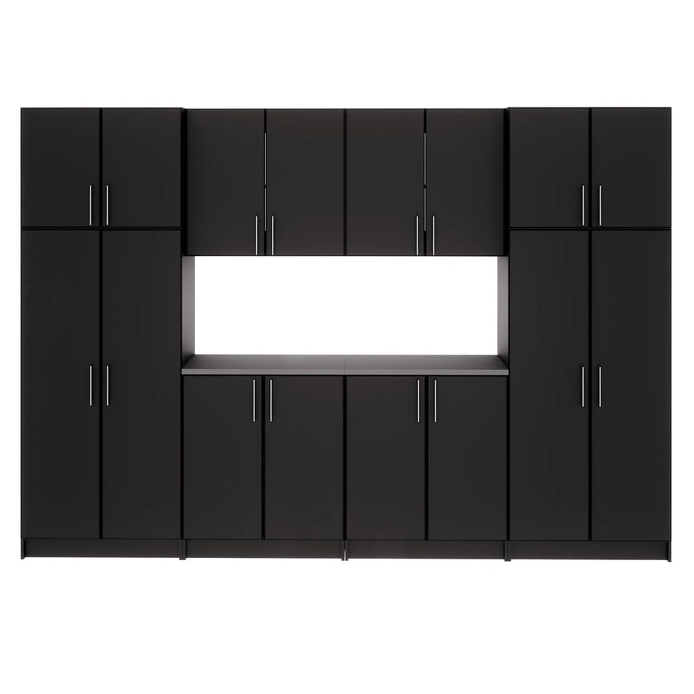 Prepac Black Elite Storage Cabinet Set G - 8 pc