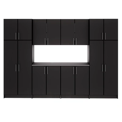 Prepac Black Elite Storage Cabinet Set G - 8 pc
