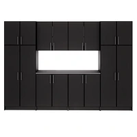 Prepac Black Elite Storage Cabinet Set G - 8 pc