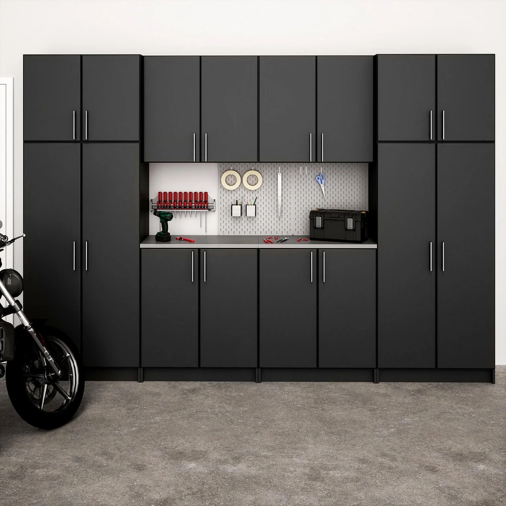 Prepac Black Elite Storage Cabinet Set G - 8 pc