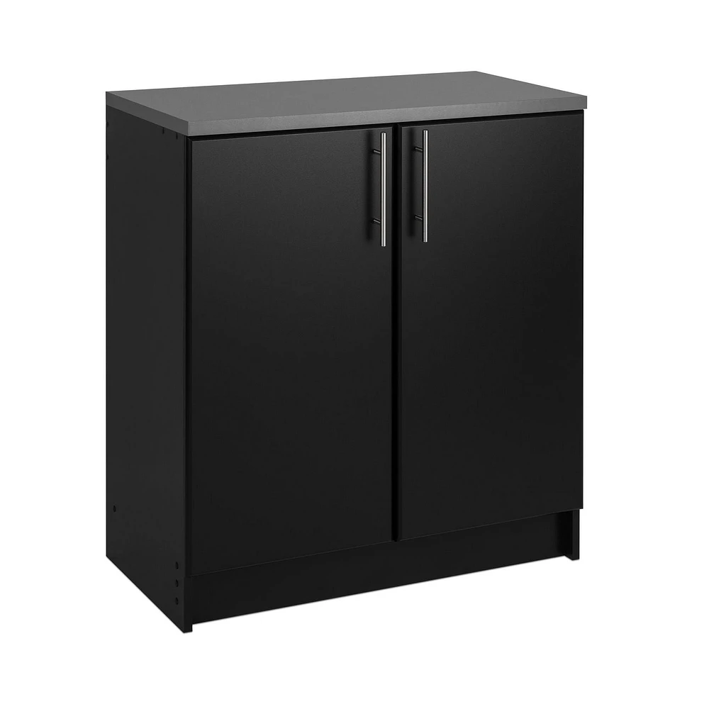 Prepac Black Elite Storage Cabinet Set H - 2 pc