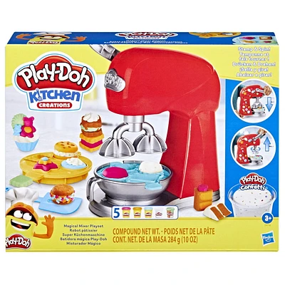 Play-Doh Kitchen Creations Magical Mixer Playset, Toy Mixer with Play Kitchen Accessories, Arts and Crafts for Kids, Ages 3 years and up