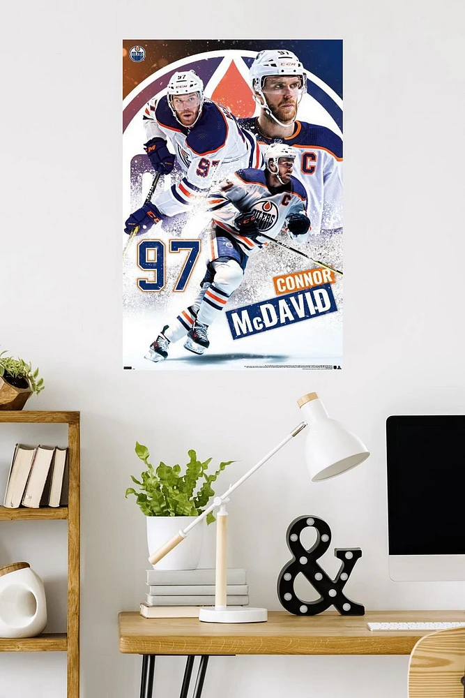 NHL Edmonton Oilers - Connor McDavid 22 Wall Poster, 22.375" x 34"