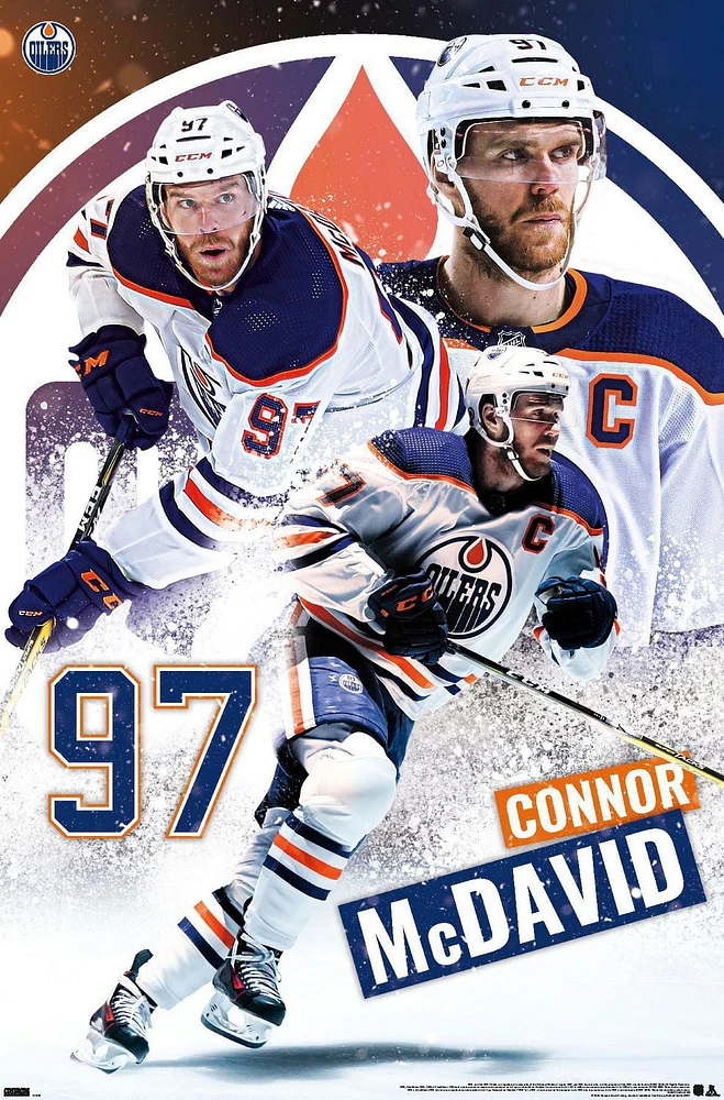 NHL Edmonton Oilers - Connor McDavid 22 Wall Poster, 22.375" x 34"