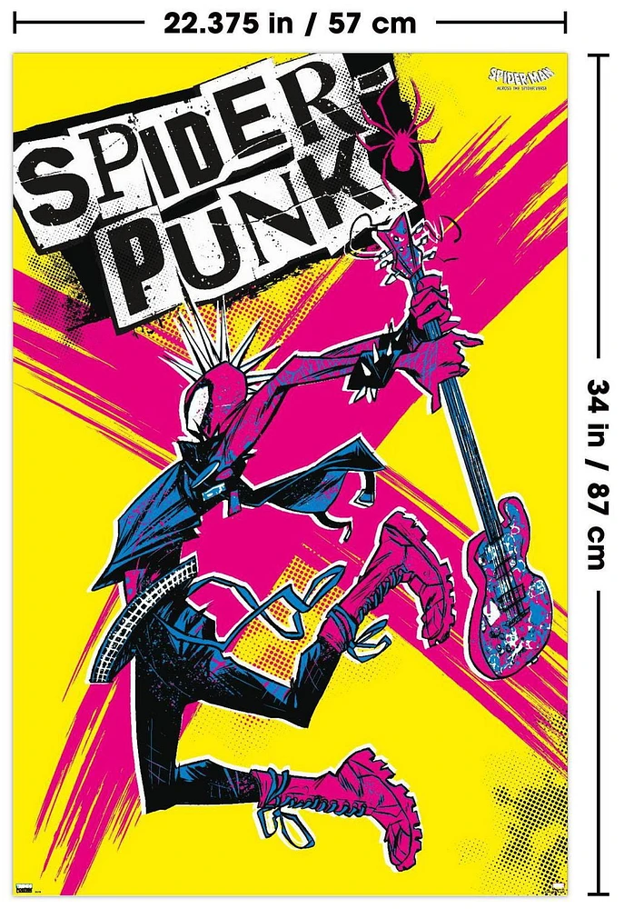 Marvel Spider-Man: Across The Spider-Verse - Spider-Punk Wall Poster, 22.375" x 34"