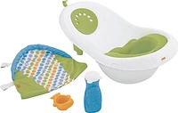 Fisher-Price 4-in-1 Sling ‘n Seat Tub Baby to Toddler Bath with 2 Toys, Pacific Pebble
