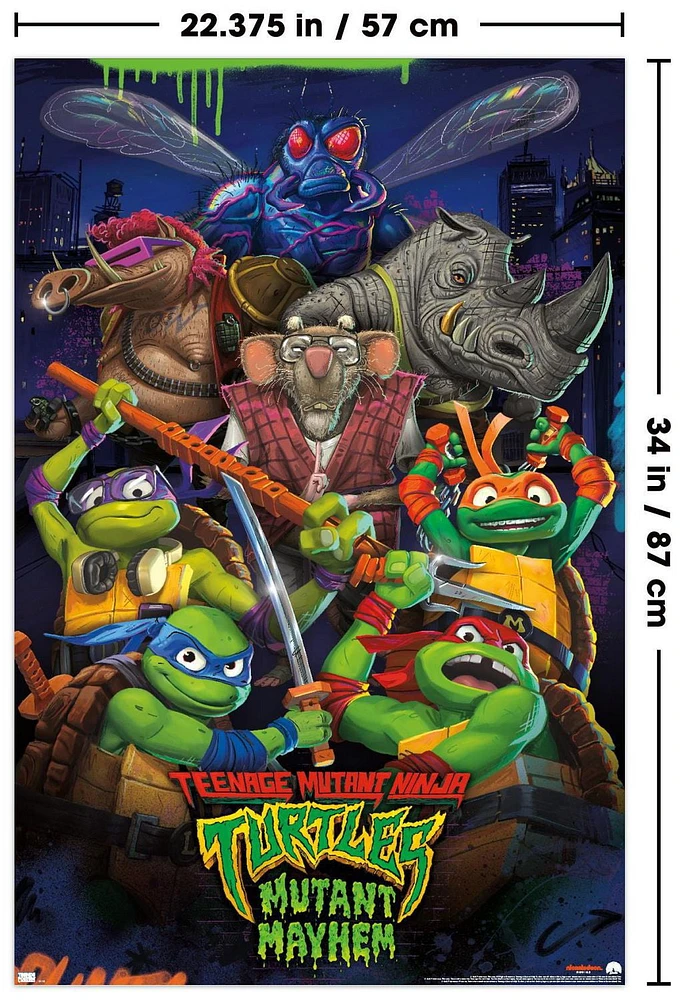 Teenage Mutant Ninja Turtles: Mayhem - Group Wall Poster