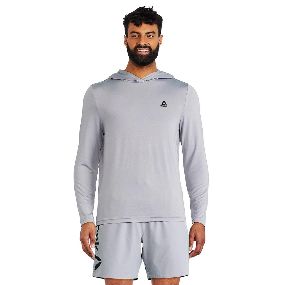 Reebok Men's Delta Long Sleeve Hooded Swim Shirt