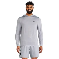 Reebok Men's Delta Long Sleeve Hooded Swim Shirt